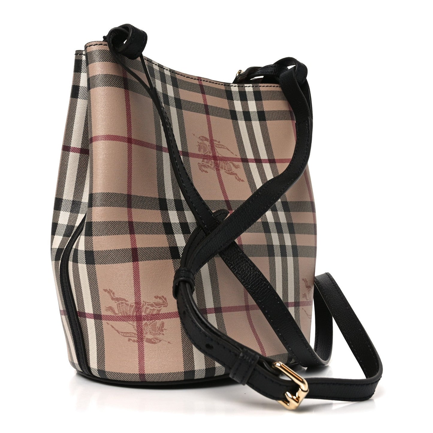 Haymarket Check Colours Small Lorne Bucket Crossbody Black