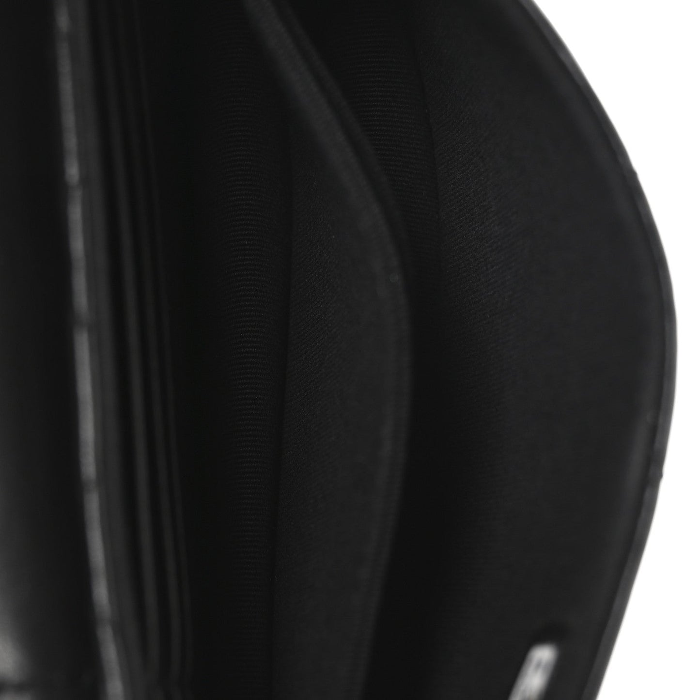 Lambskin Quilted Phone Holder Flap Black