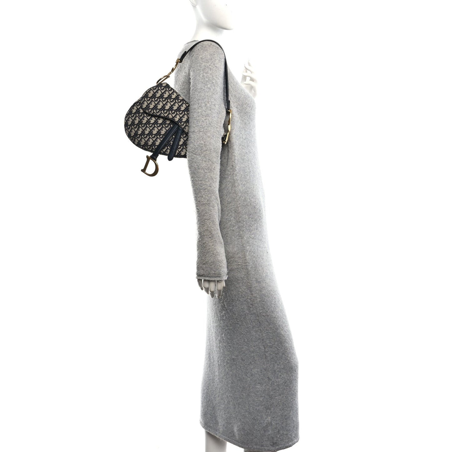 Oblique Saddle Bag Blue