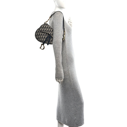 Oblique Saddle Bag Blue