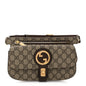 GG Supreme Monogram Textured Dollar Calfskin Blondie Belt Bag Beige Ebony New Acero