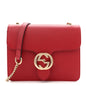 Dollar Calfskin Small Interlocking G Shoulder Bag Red