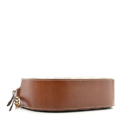 GG Supreme Monogram Cuoio Toscano Mini Chain Shoulder Bag Beige Ebony Cuir