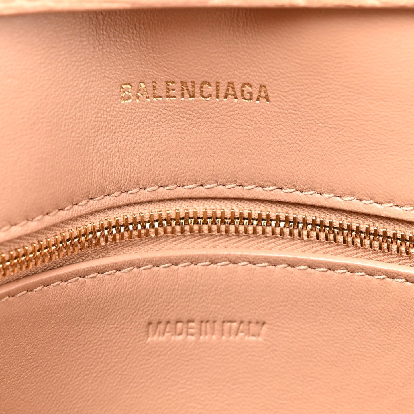 Extra Supple Calfskin Crocodile Embossed Small Downtown Shoulder Bag Nude Beige