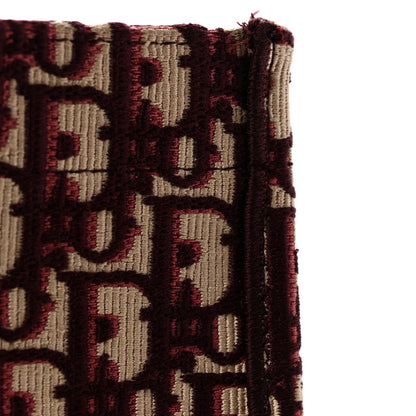 Oblique Medium Book Tote Burgundy Multicolor