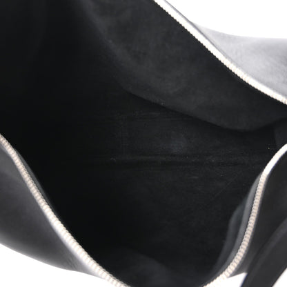 Supple Calfskin Large Romy Shoulder Bag Black