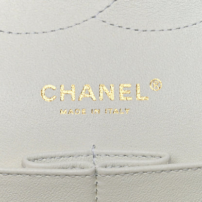 Caviar Quilted Jumbo Double Flap White