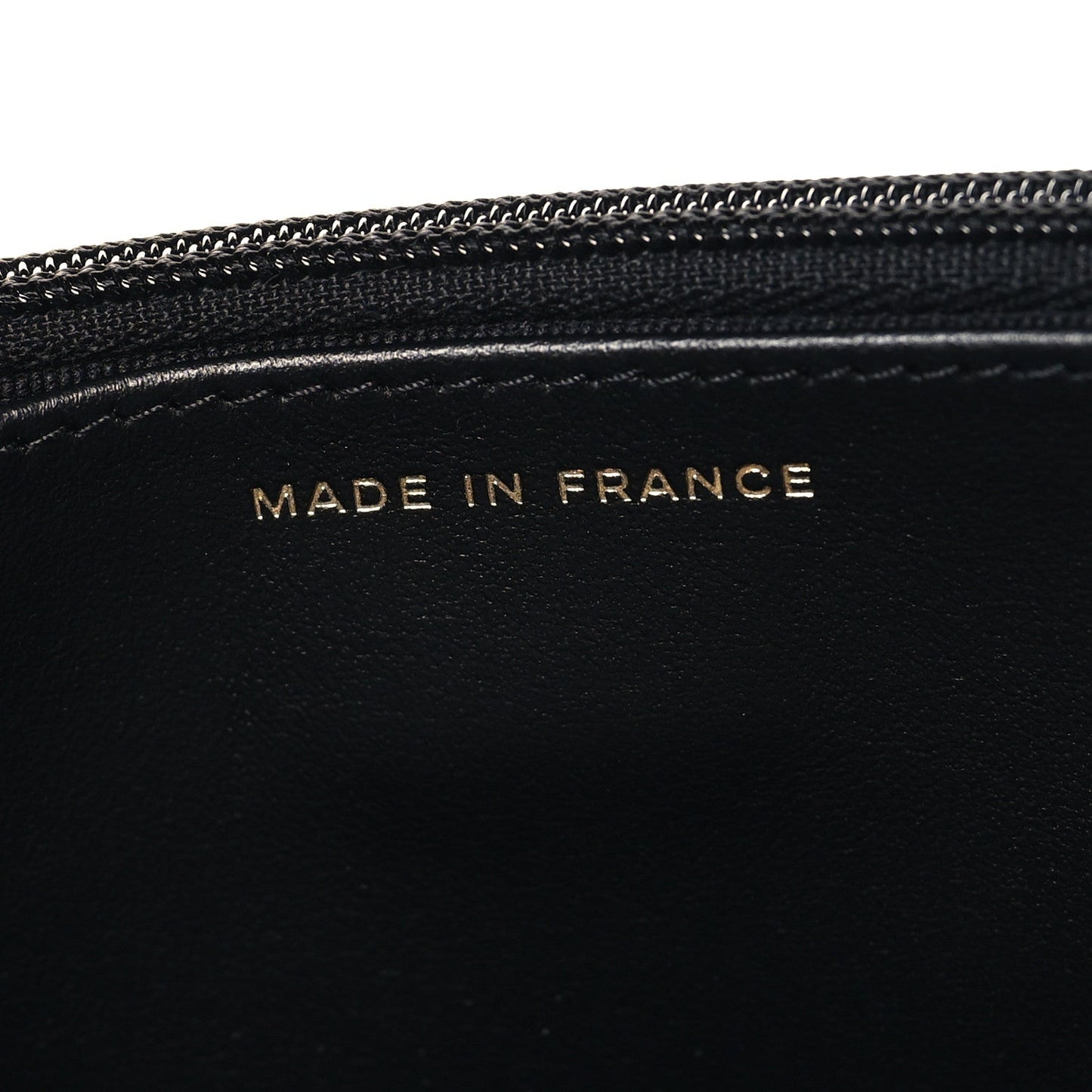 Caviar Quilted Enamel Coco Casino Wallet On Chain WOC Black