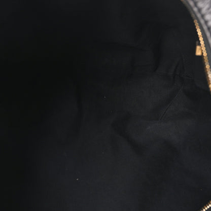 Crinkled Calfskin Large Grand Tour Multipocket Bag Black