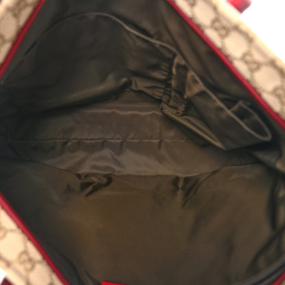 Monogram Web Large Diaper Tote Red
