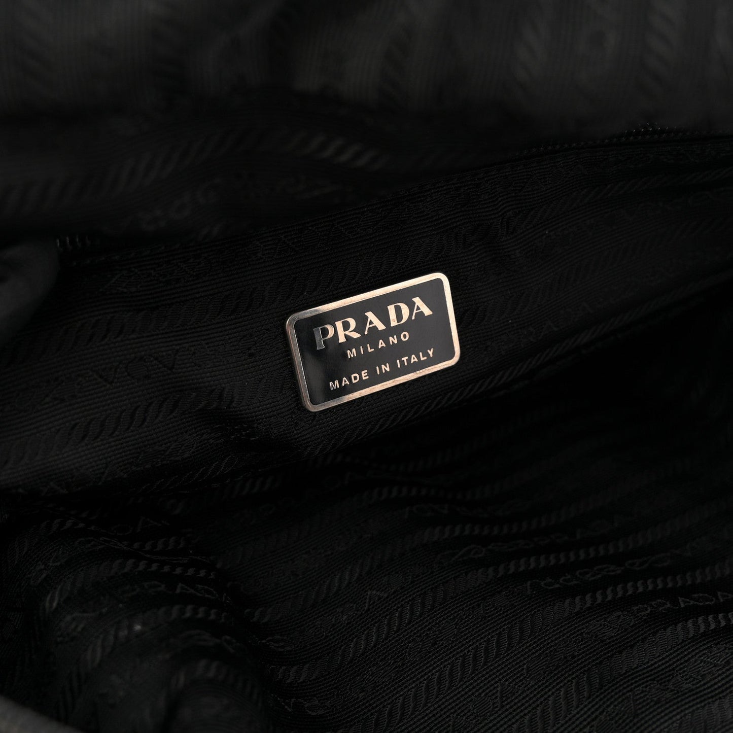 Tessuto Nylon Shoulder Bag  Black