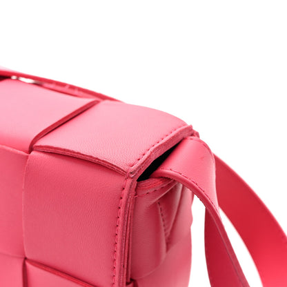 Lambskin Maxi Intrecciato Cassette Crossbody Bag Lollipop