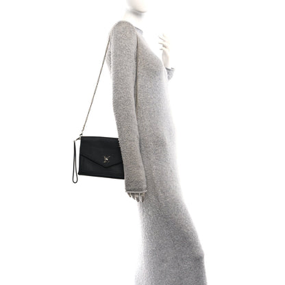 Soft Calfskin My Lockme Chain Pochette Black