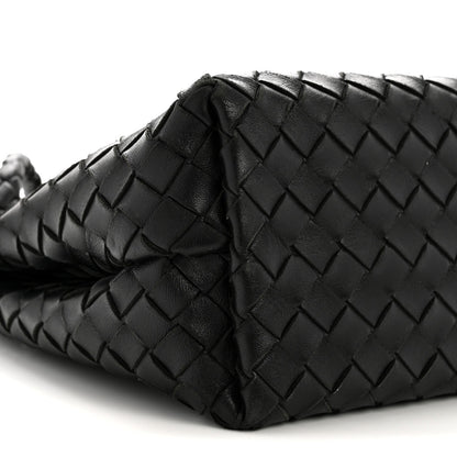Nappa Intrecciato Medium Andiamo Shoulder Bag Black