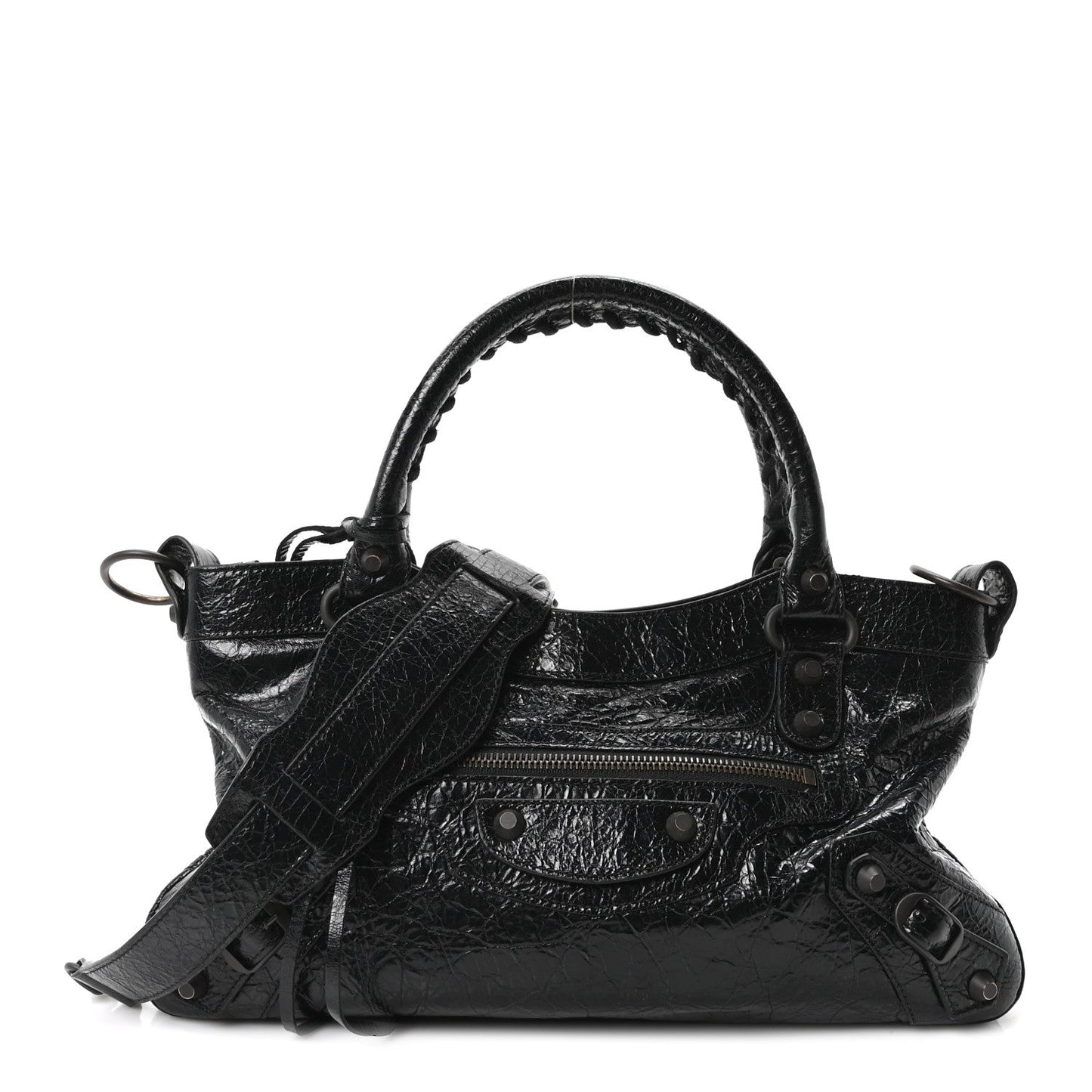 Agneau Arena Classic Hardware Le City First Bag Black