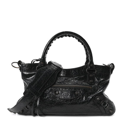 Agneau Arena Classic Hardware Le City First Bag Black
