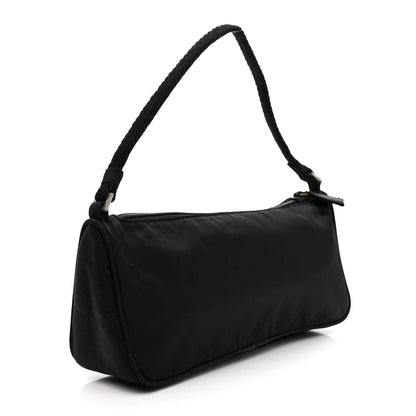 Tessuto Nylon Pochette Bag Black