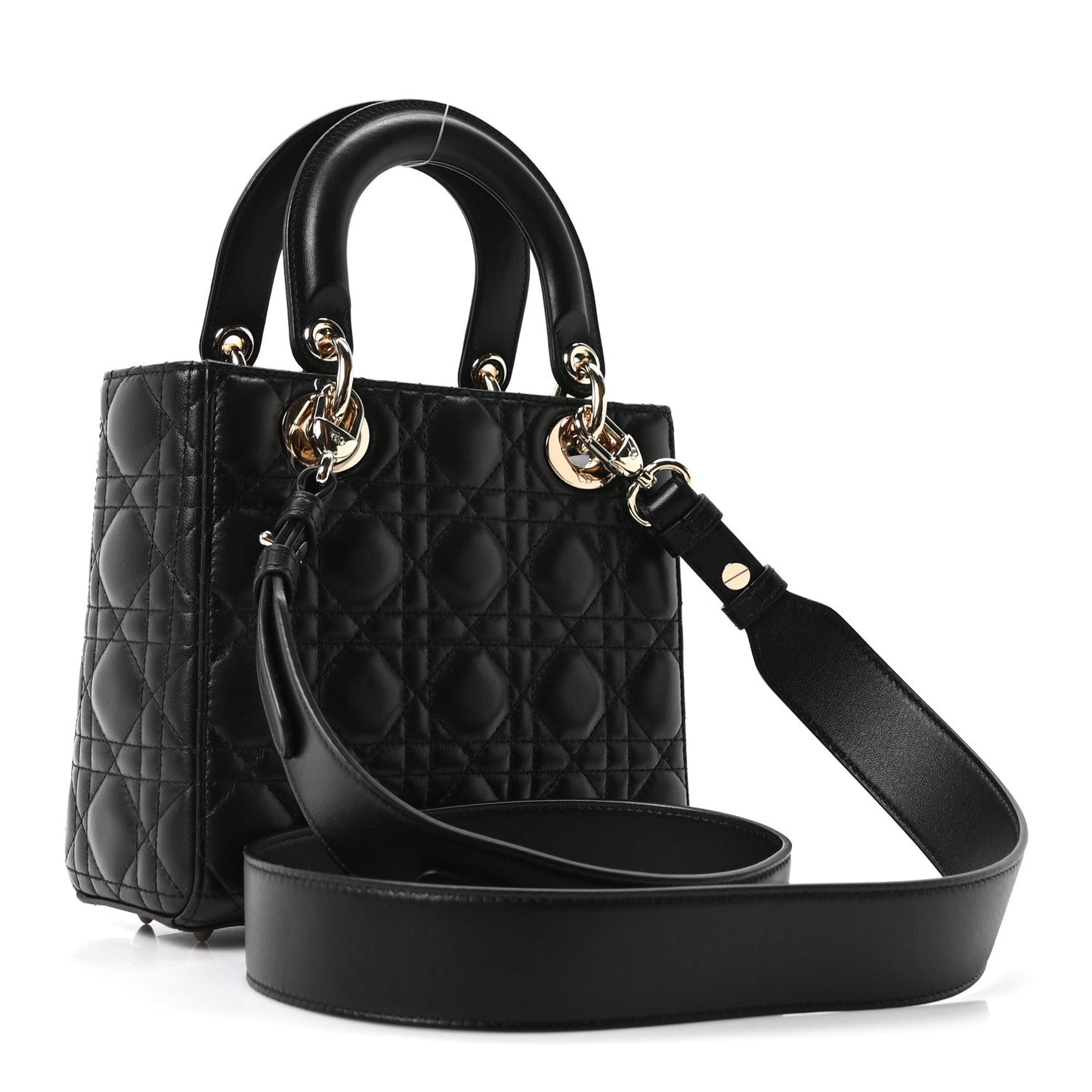 Lambskin Cannage Small My ABCDior Lady Dior Black