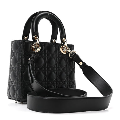 Lambskin Cannage Small My ABCDior Lady Dior Black