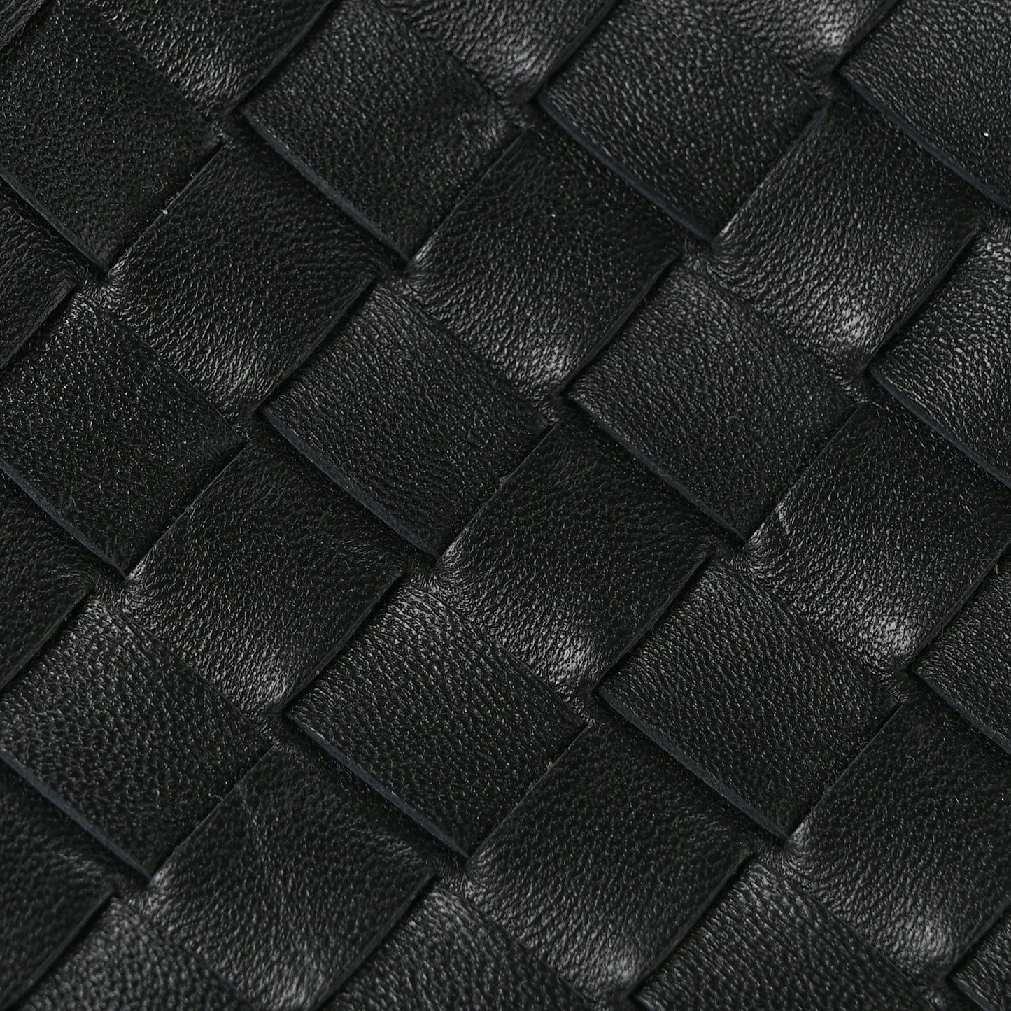 Nappa Intrecciato Small Campana Shoulder Bag Black