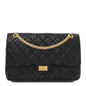 Aged Calfskin Quilted 2.55 Reissue 226 Flap Black