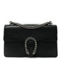 Pebbled Calfskin Small Dionysus Shoulder Bag Black