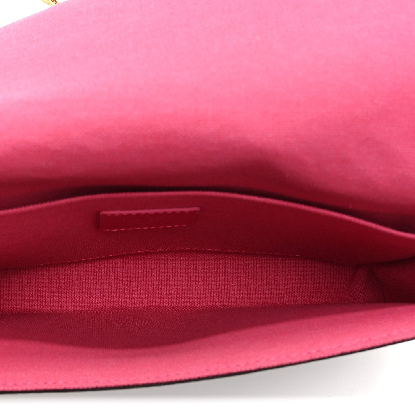 Monogram 2021 Christmas Animation Hollywood Pochette Felicie Chain Wallet Fuchsia