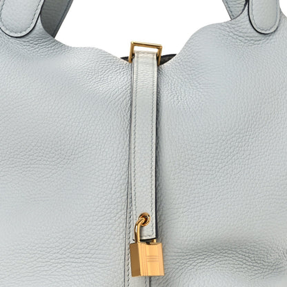 Taurillon Clemence Picotin Lock 22 MM Bleu Pale