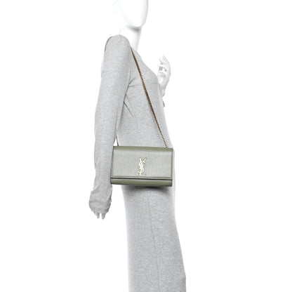 Grain De Poudre Medium Classic Monogram Kate Satchel Light Sage