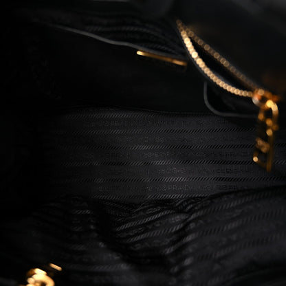 Tessuto Nylon Gaufre Tote Black