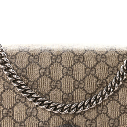 GG Supreme Monogram Medium Dionysus Shoulder Bag Taupe