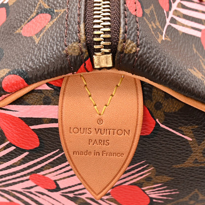 Monogram Jungle Dots Speedy 30 Sugar Pink Poppy