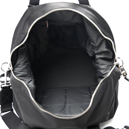 Nylon Signature Duffle  Black