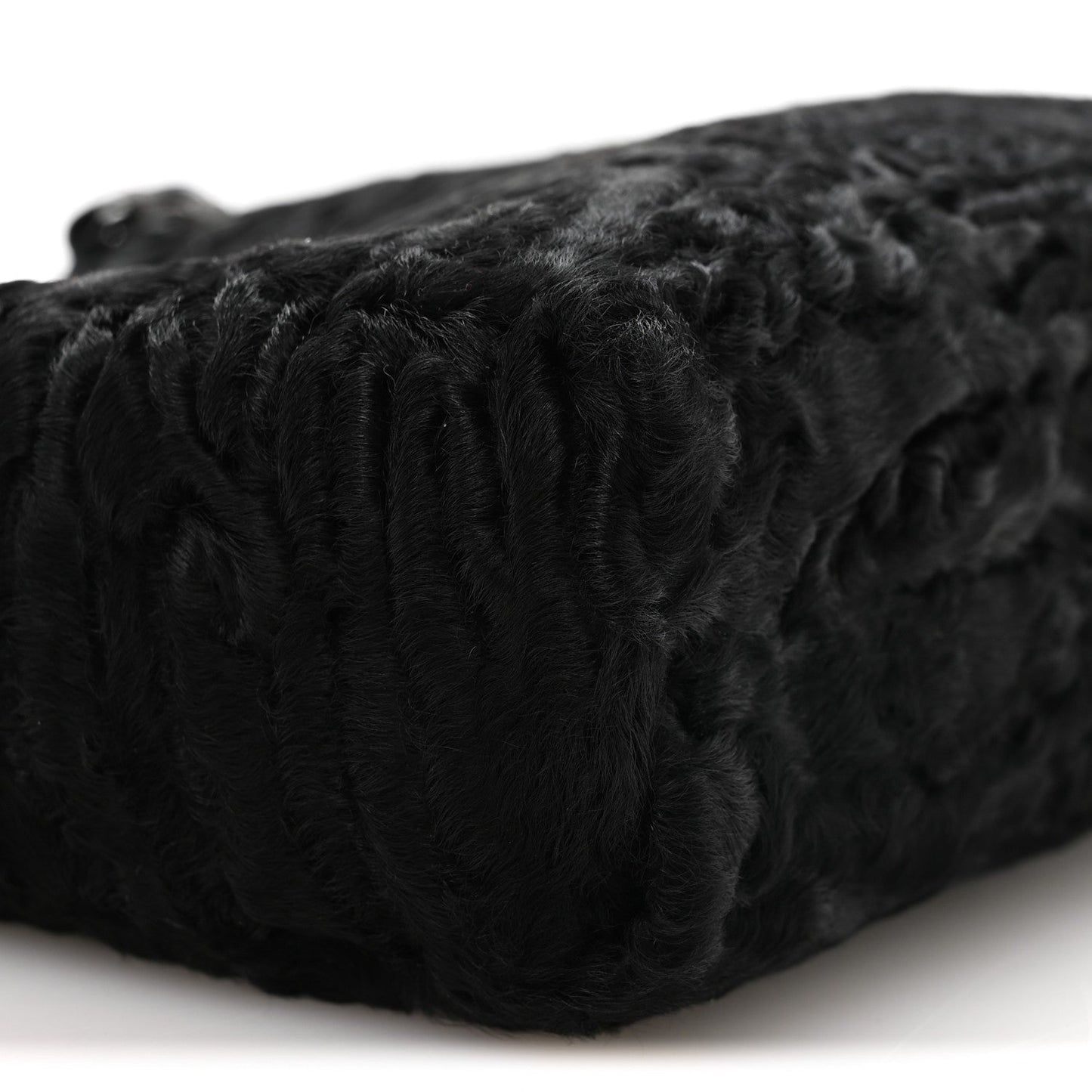 Persian Lamb Fur Tote Black