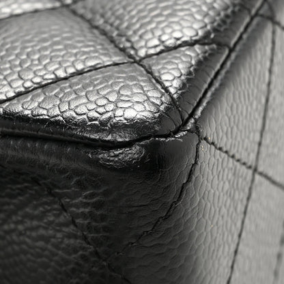 Caviar Quilted Mini Square Flap Black