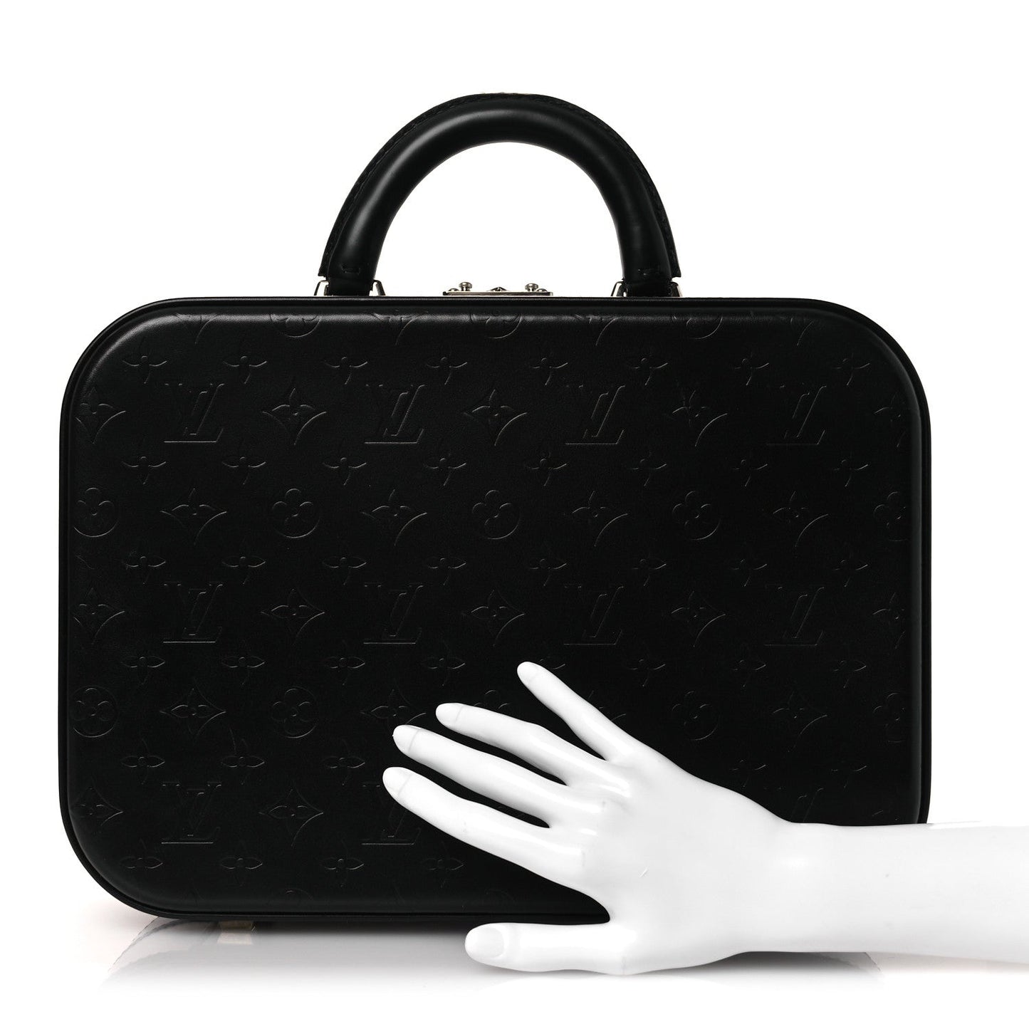 Monogram Glace Valisette MM Black