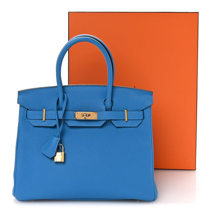 Togo BIRKIN 30 Bleu Zanzibar