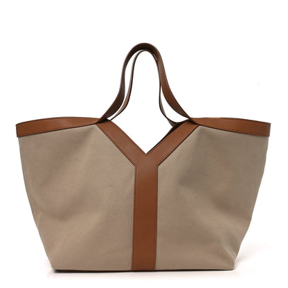 Canvas Y Tote Beige Brick