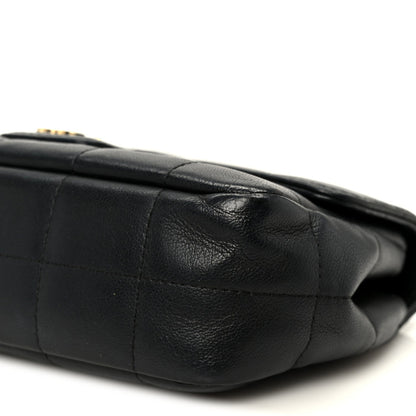 Lambskin Quilted Mini Chocolate Bar Flap Black