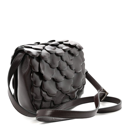 Nappa Atelier 03 Rose Edition Small Flap Crossbody Bag Dark Brown