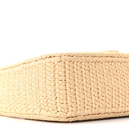 Yarn Raffia Effect Crochet Mini Re-Edition 2000 Shoulder Bag Naturale