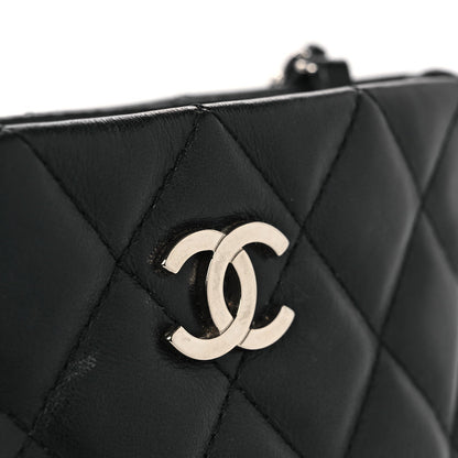 Calfskin Quilted Crossbody Bag Black