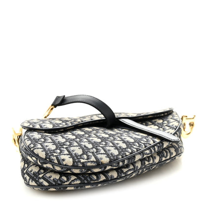 Oblique Saddle Bag Blue