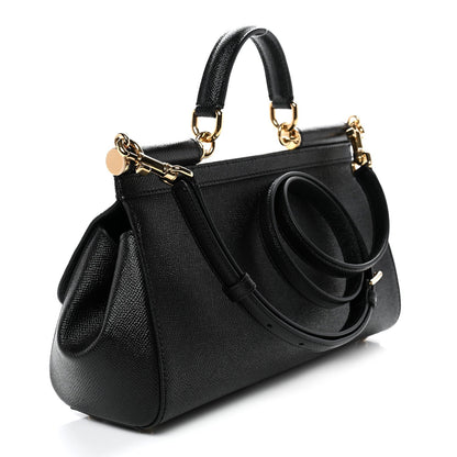 Dauphine Medium Miss Sicily Satchel Black