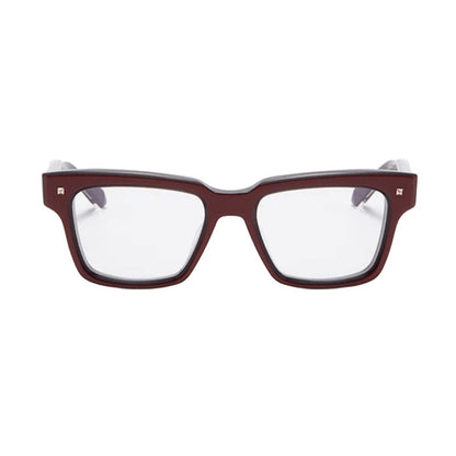 Valentino Eyeglasses Square Full Rim, Crystal Brown Swirl Frame and Clear Demo Lens Lens VLX-121B