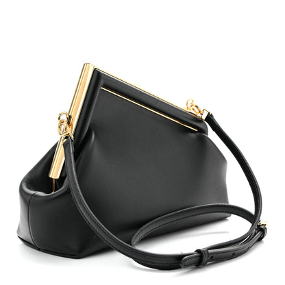 Shiny Nappa Small Fendi First Black