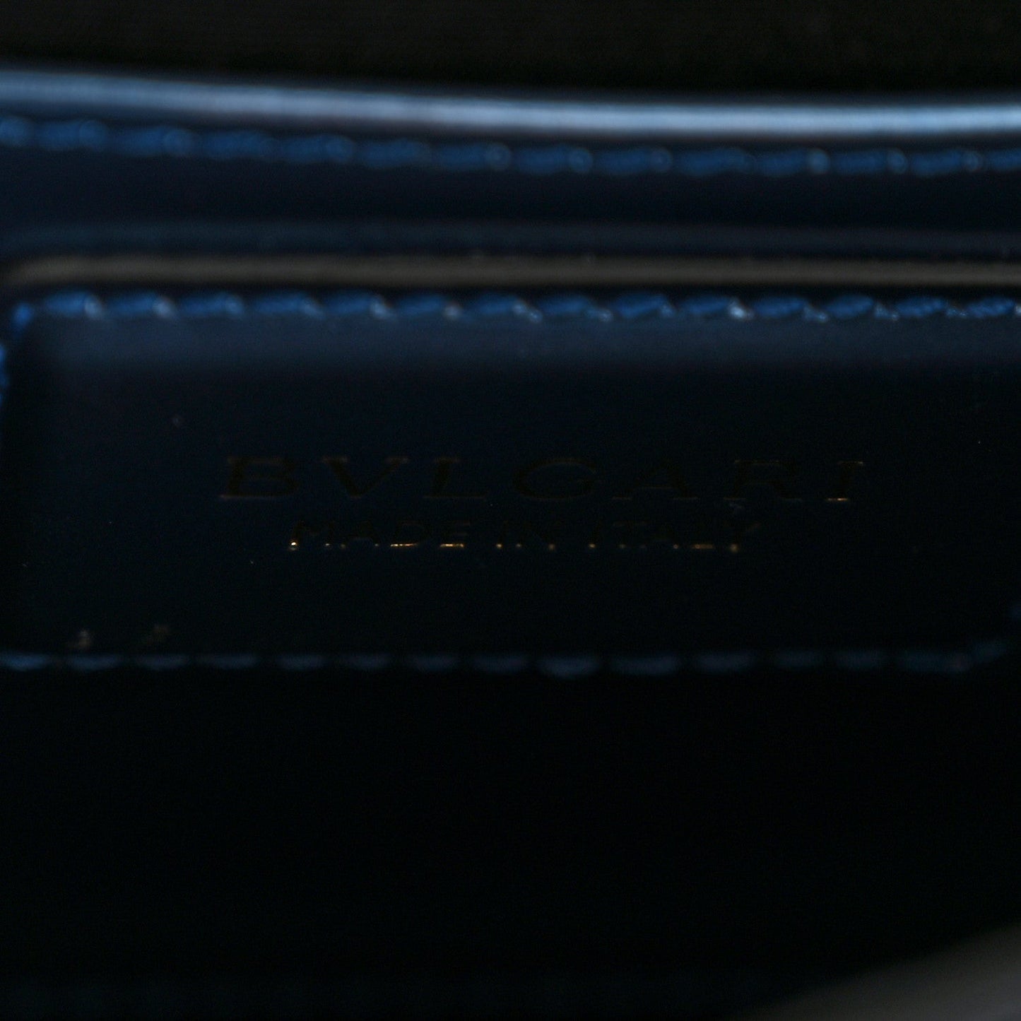 Metallic Calfskin Serpenti Forever Top Handle Blue