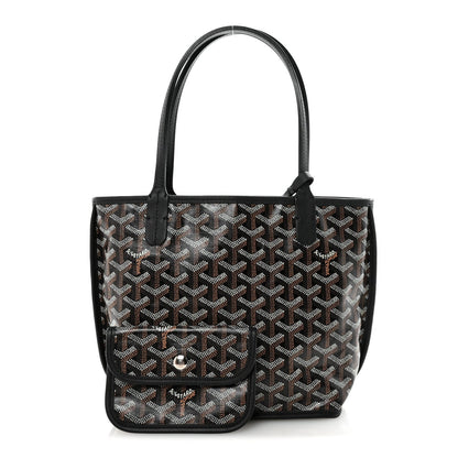 Goyardine Reversible Mini Anjou Black
