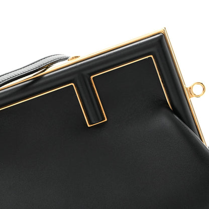 Shiny Nappa Small Fendi First Black