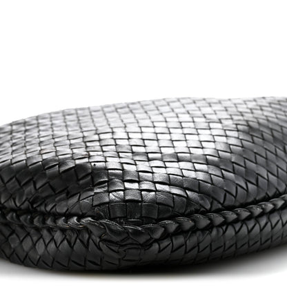 Nappa Intrecciato Large Veneta Hobo Black
